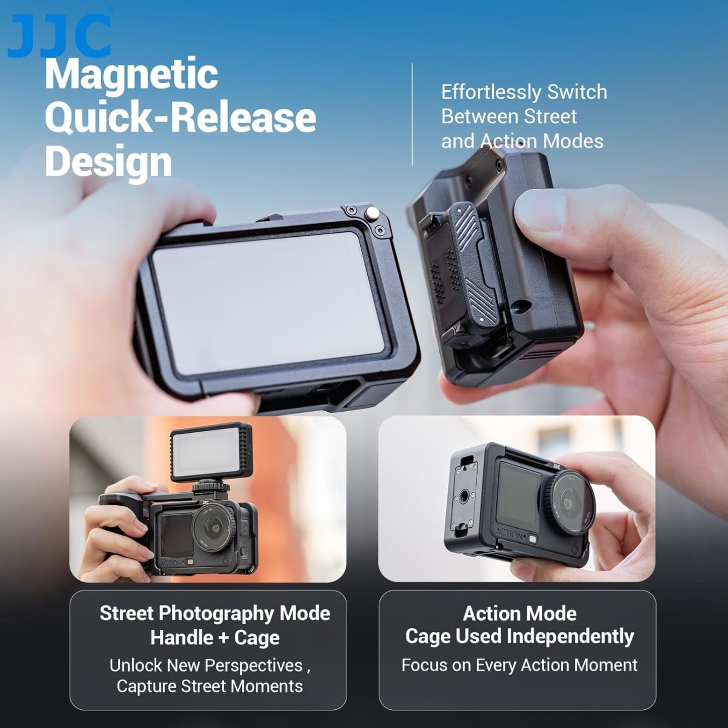 JJC Handle Grip Kit for DJI Osmo Action 6 Accessories