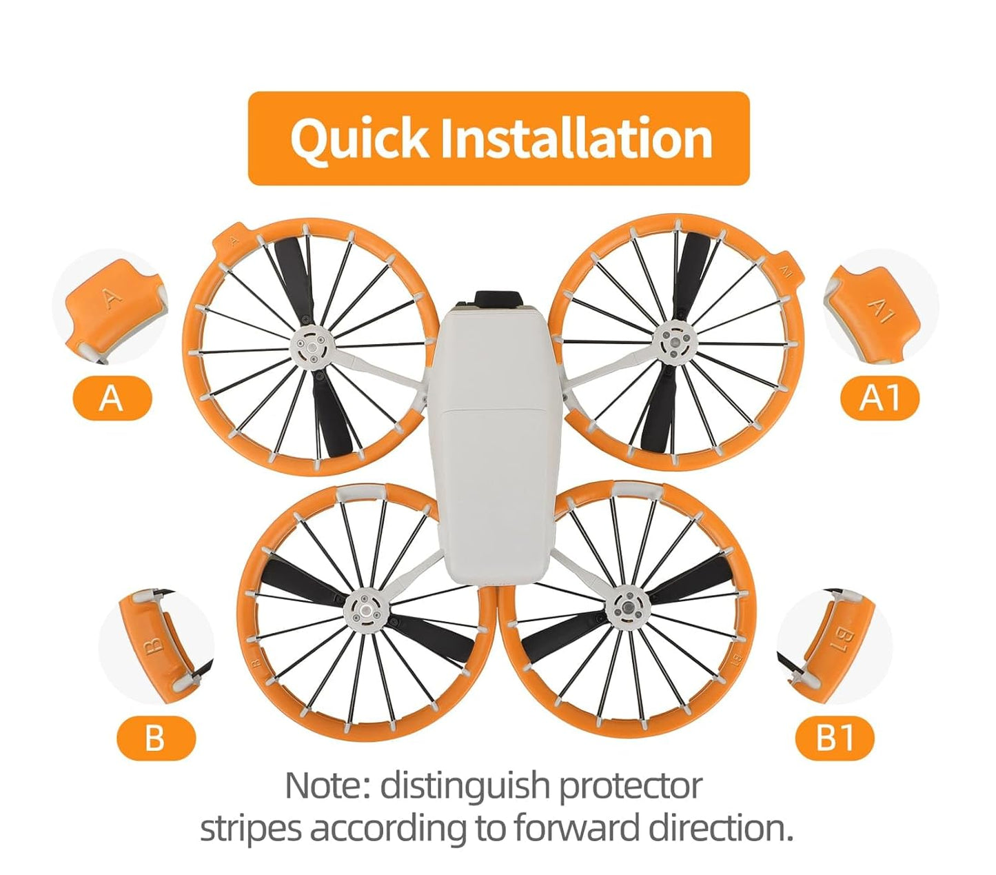 Dji Flip Propeller Guard Protector Accessories (Grey)
