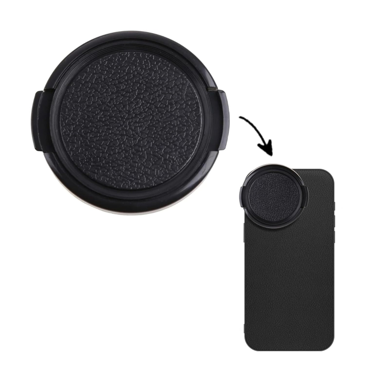58mm Lens Cap for Phones and DSLR Cameras (view 2)
