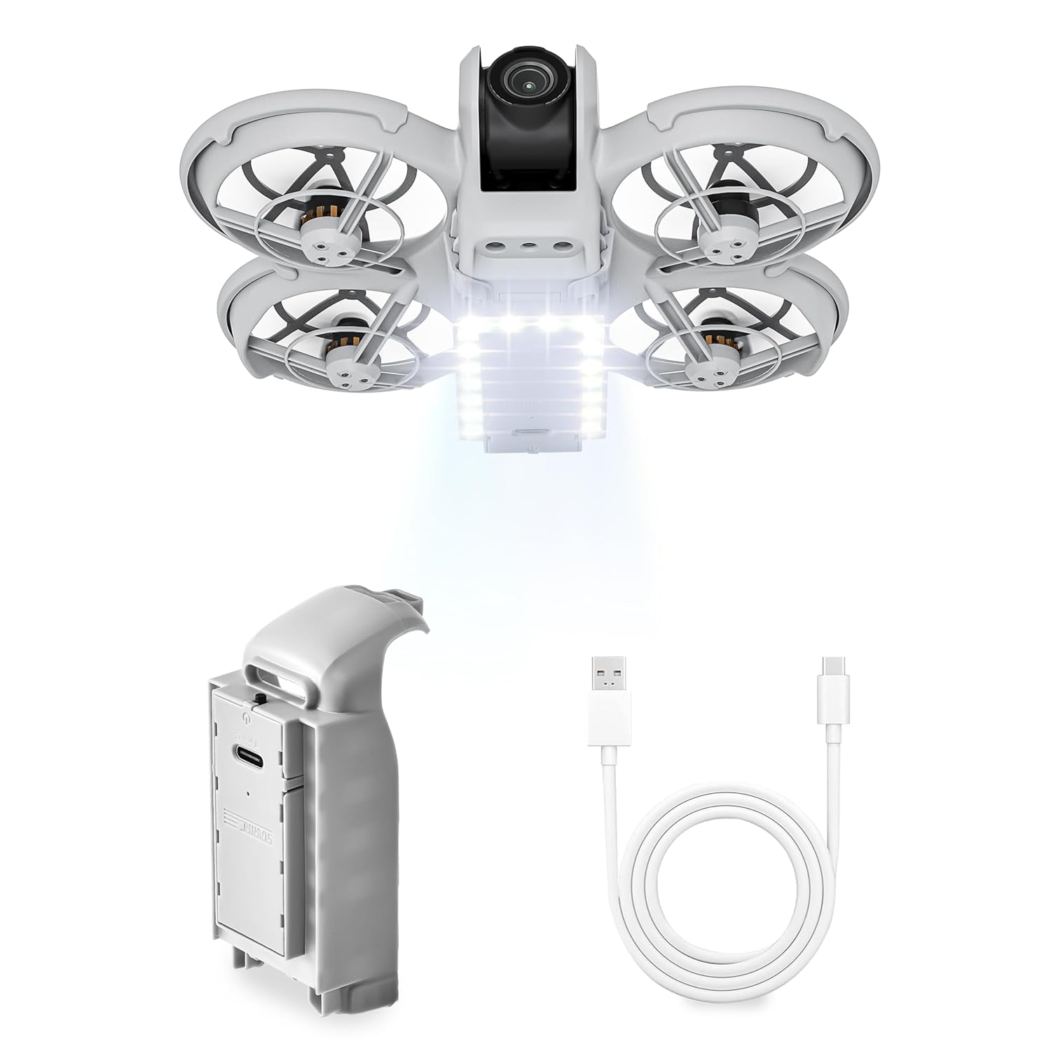 DJI Neo Chassis Foldable Extended Leg with Flash LED Lights Landing Gear