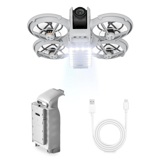 DJI Neo Chassis Foldable Extended Leg with Flash LED Lights Landing Gear