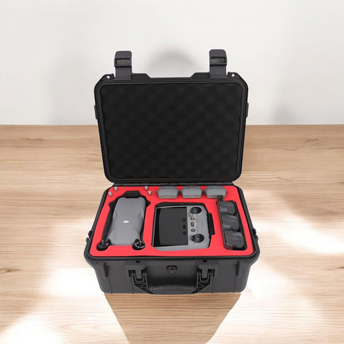 Waterproof Hard Shell Bag for DJI Air 3S (EP Foam, Holds 7 Batteries) (view 5)