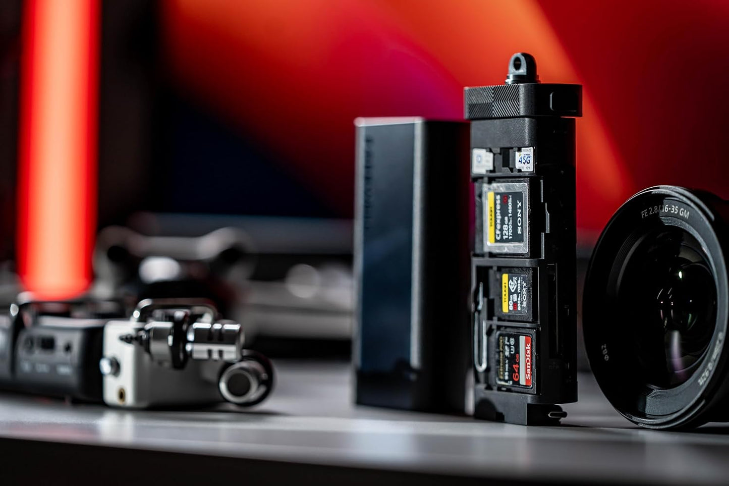 Freewell Pro Reader Versatile CF Express A,CF Express B, SD, and Micro SD Card Reader & Holder for Photography and Videography Professionals