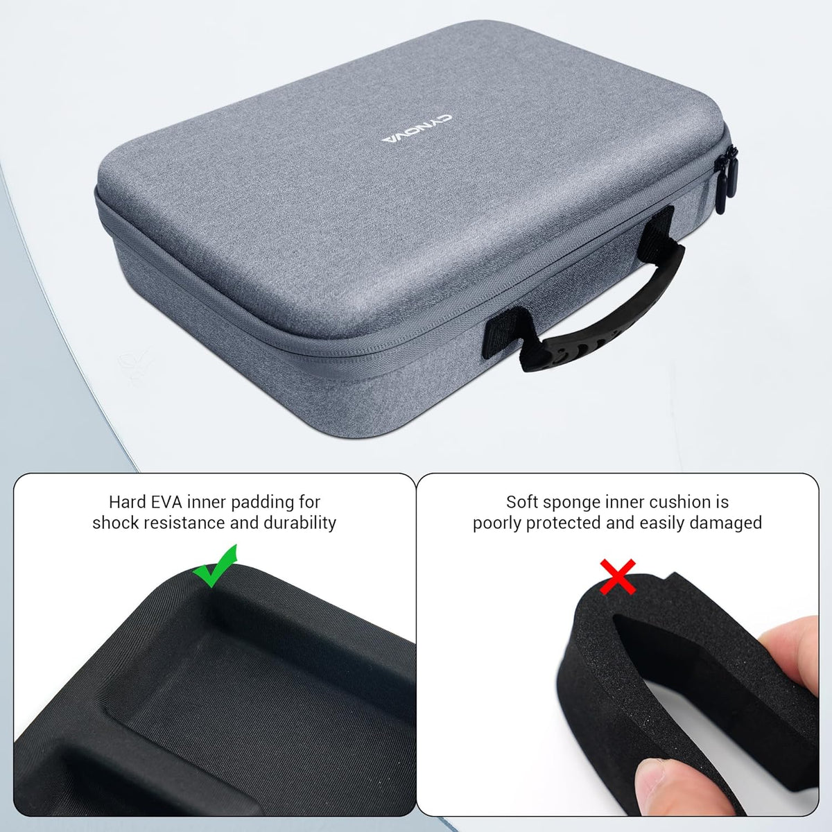 Cynova Hard Shell Carrying Case for Insta360 X4 and Accessories (view 5)