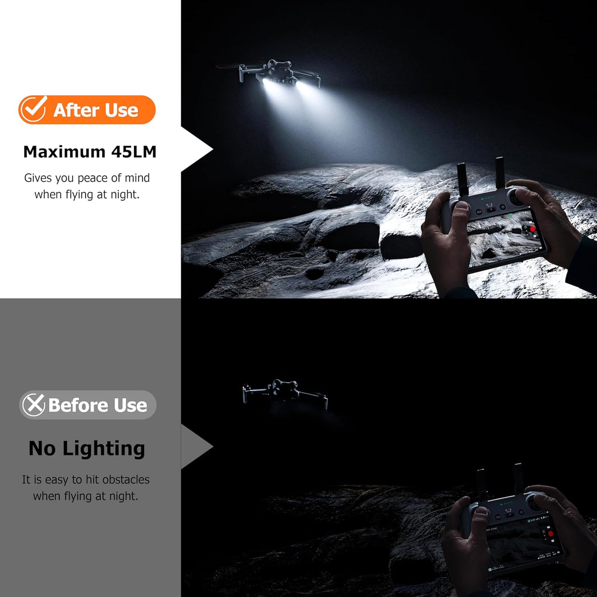 Startrc LED Night Flight Assist Light for DJI Mini 5 Pro (view 8)