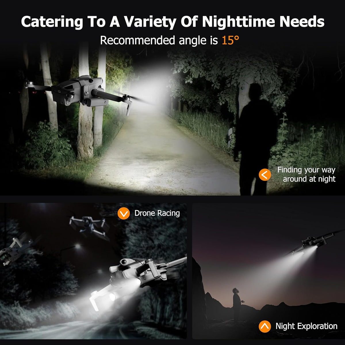 Startrc LED Night Flight Assist Light for DJI Mini 4 Pro (view 4)