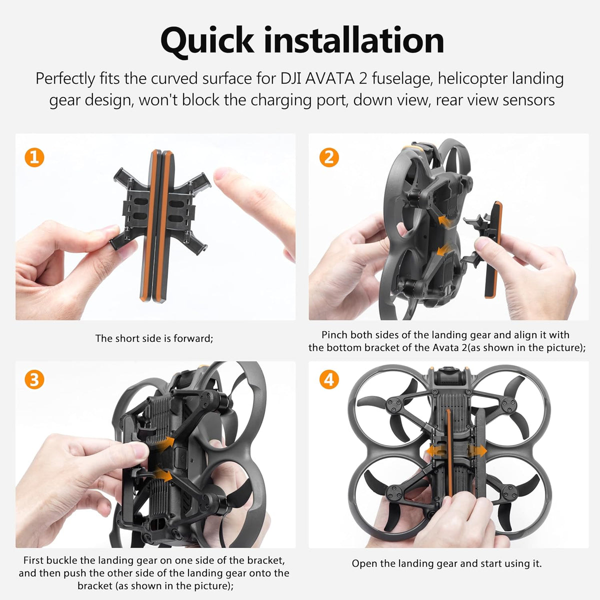 Landing Gear for DJI Avata 2 Drone (view 2)