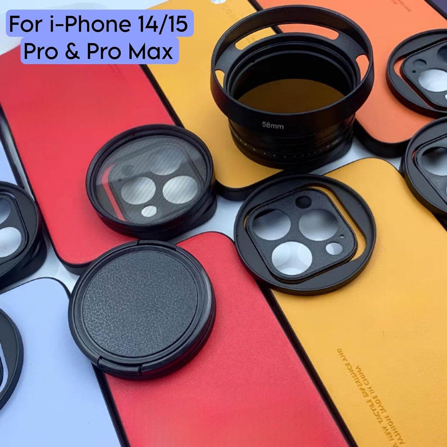 58mm Nd1000 Filters For oneplus12, iPhone 14/15 pro & pro max, Xiaomi 14 Mobile Cover, DSLR Camera Lens Filter