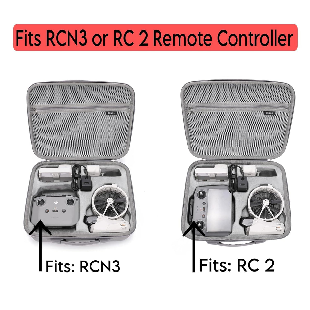 Travel Hand Bag for DJI Flip, Fits RC-N3 or RC 2 (Combo) (view 2)