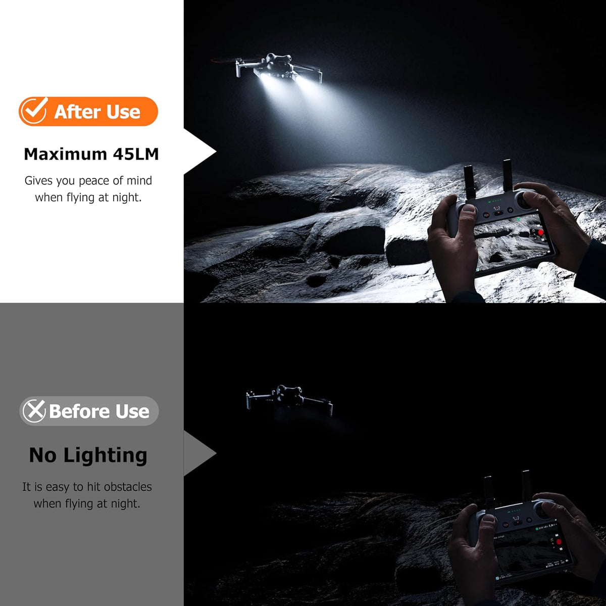 Startrc LED Night Flight Assist Light for DJI Mini 4 Pro (view 6)