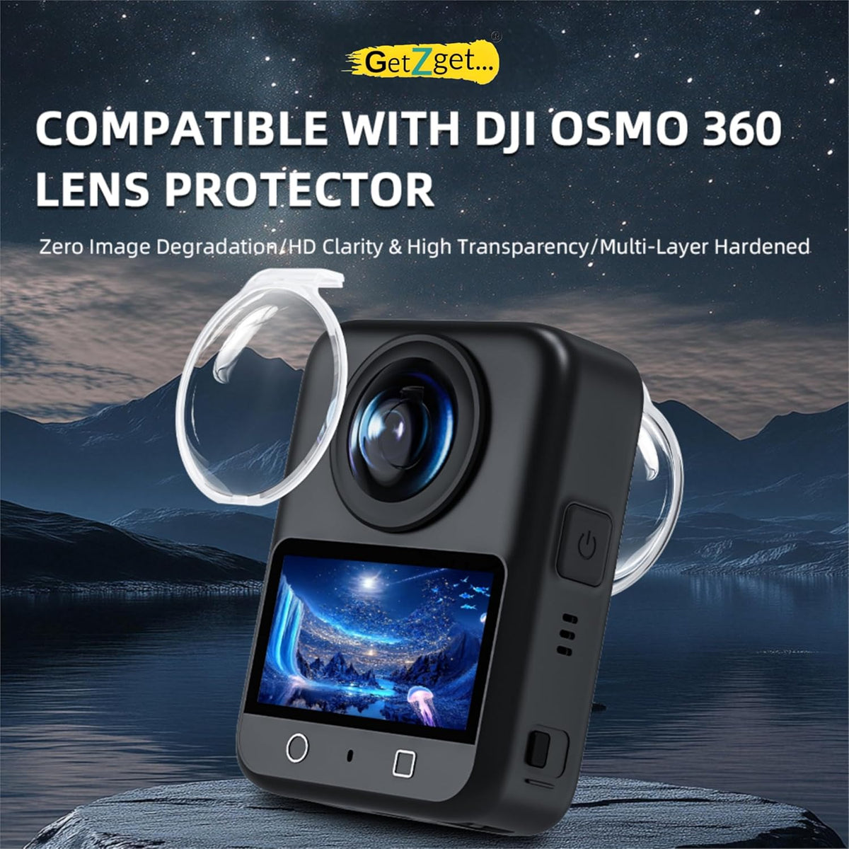 Glass Lens Guard Protector for DJI Osmo 360 Camera (view 2)