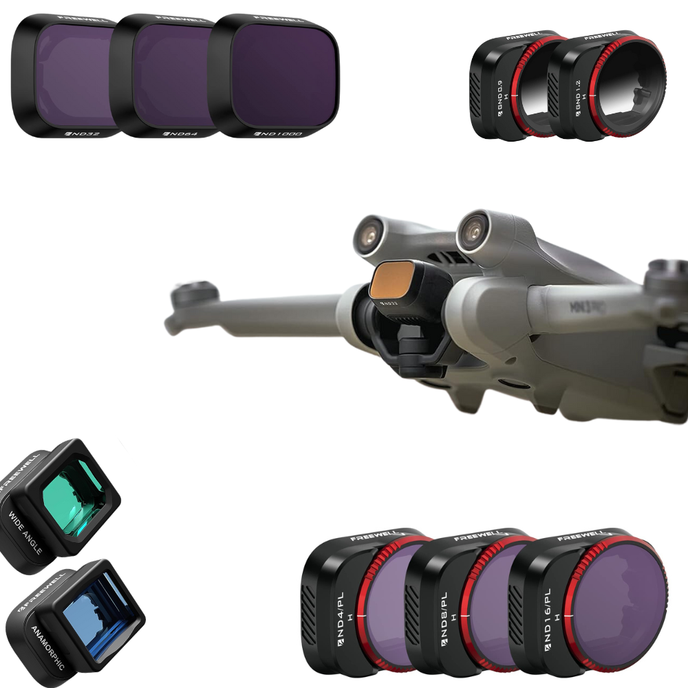 Freewell Filters For Dji Mini 3 &Freewell Hybrid ND/PL Filters for GoPro Hero13 Black Bright Day 4-Pac Mini 3 Pro