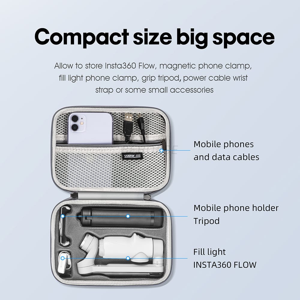 Startrc bag For insta360 Flow  Mobile Gimbal & Accessories Travel Protective case