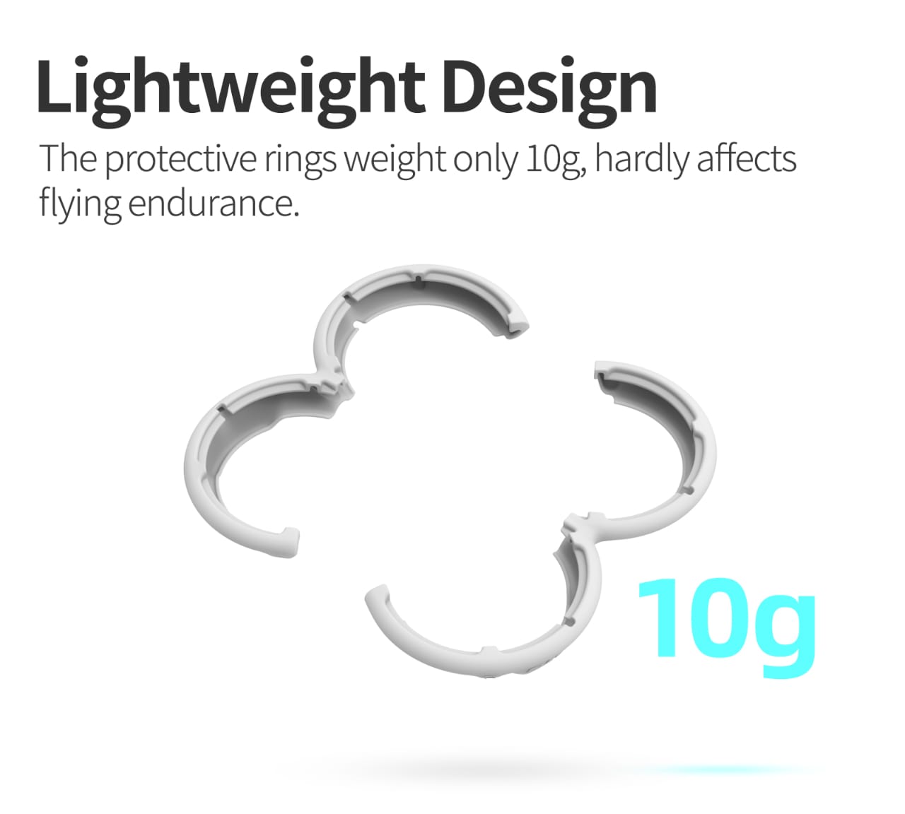 GetZget® Sunnylife Propeller Guard Protector Bumper for DJI Neo Drone - Durable, Lightweight Protection Accessories, Easy Snap-On Design (Neon Orange)