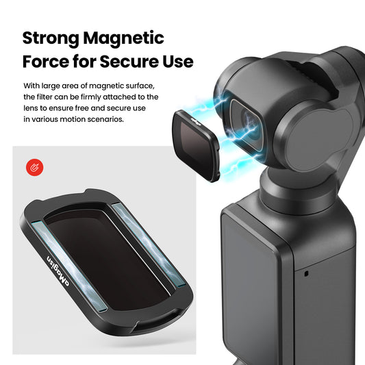 Magnetic Lens Filters For ND16 ND64 ND256 & CPL Filter Set for DJI Osmo Pocket 3