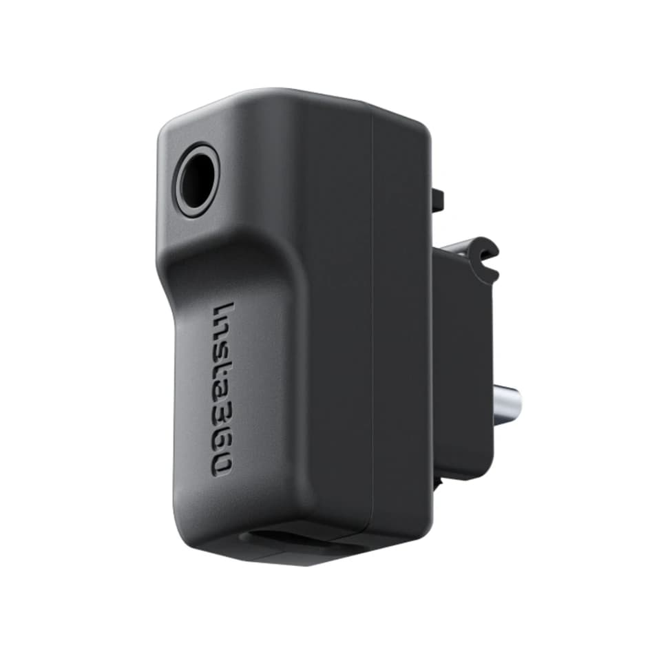Cynova Mic Adapter for Insta360 One X4 External Microphones Type-C and 3.5mm Audio Ports