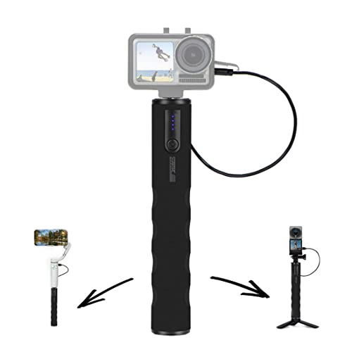 Handle Grip Holder with Power Bank 6000Mah For Action Camera