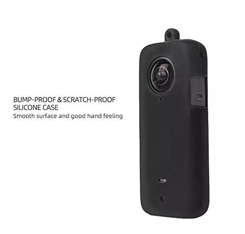 Sunnylife Body Silicone Cover + Lanyard for Insta360 One X2 (Black) GetZget
