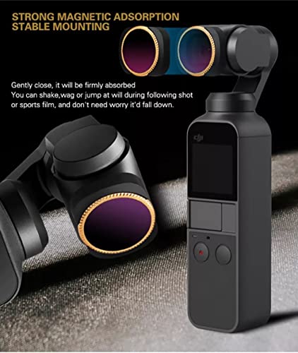 Lens Filters Combo for DJI Osmo Pocket & DJI Osmo Pocket 2 Nd Filters (6 in 1 Set(MCUV, CPL, ND4, ND8, ND16, ND32)) GetZget