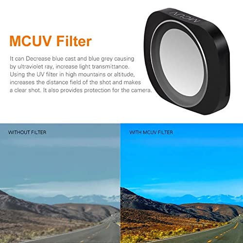 Lens Filters Combo for DJI Osmo Pocket & DJI Osmo Pocket 2 Nd Filters (6 in 1 Set(MCUV, CPL, ND4, ND8, ND16, ND32)) GetZget
