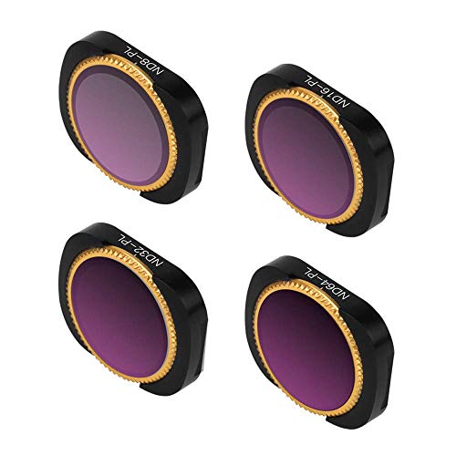 Lens Filters Combo for DJI Osmo Pocket & DJI Osmo Pocket 2 Ndpl 8,16, 32, 64 Filters (4 in1 Set(NDPL)) GetZget