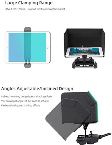 Tablet/iPad Holder with Sun Hood 2 in 1 For DJI Mini 2/ Mavic Air 2/ Mavic Air2s/ Mavic Mini/Mavic Air/Mini 3 pro Remote Controller