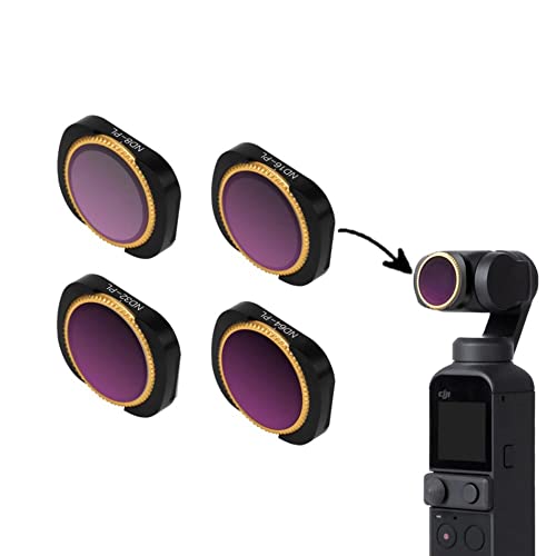 Lens Filters Combo for DJI Osmo Pocket & DJI Osmo Pocket 2 Ndpl 8,16, 32, 64 Filters (4 in1 Set(NDPL)) GetZget