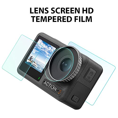 Tempered Glass For Dji Osmo Action 3 Action Camera screen scratch Protective guard accessories(3 Pcs/Set) GetZget