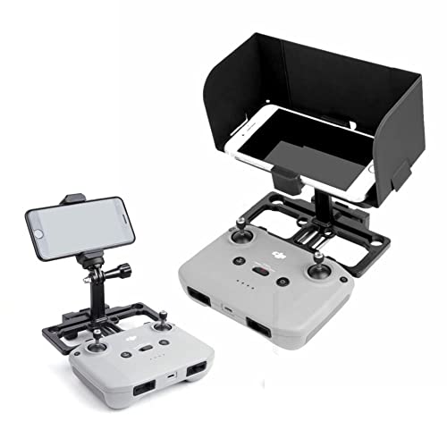 Phone Holder and Sun Hood for DJI Flip, Neo, Mini 3, Air 2S, Mavic 3 Remote