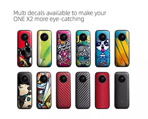 Sunnylife Stickers for insta360 One X2 Decals PVC Skin Combo Set 2 Different Skins in a Pack GetZget