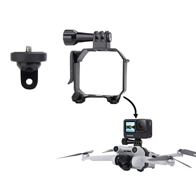 Camera Mount Holder for DJI Mini Pro For Gopro/ Insta360/ Dji Osmo Action 1/ /3/4 Camera