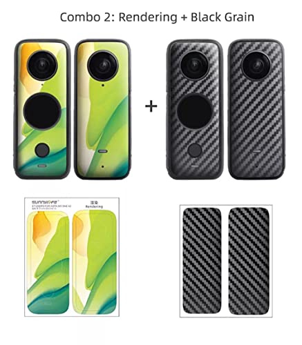 insta360 One X2 Body Skin Stickers 2 Different Skins in a Pack Acceessories