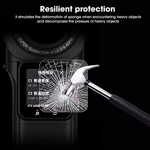 Tempered Glass For Insta360 One Rs Screen Scratch Guard Glass Accessories(2pcs Glass) GetZget