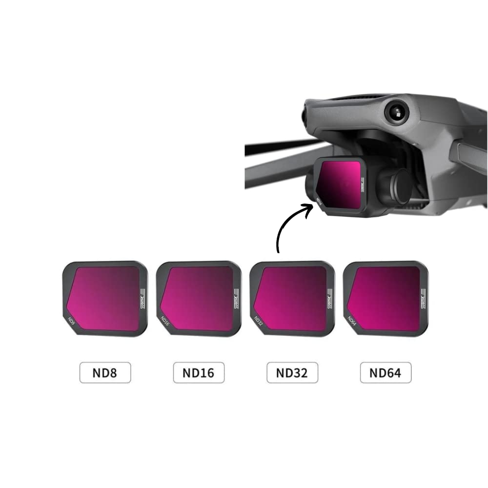 4-in-1 ND Filter Set for DJI Mavic 3 Classic (ND8, ND16, ND32, ND64) (view 9)