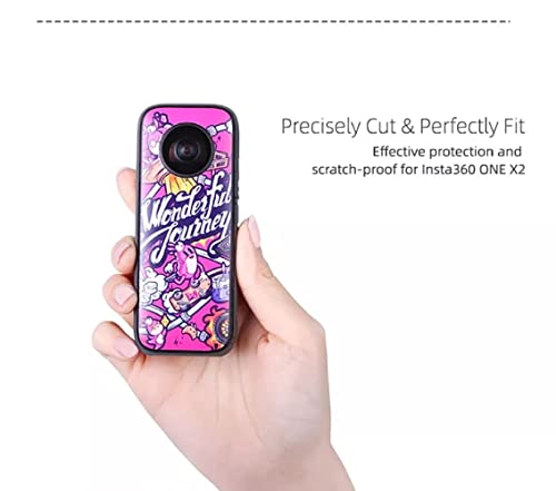 Sunnylife Stickers for insta360 One X2 Decals PVC Skin Combo Set 2 Different Skins in a Pack GetZget