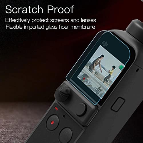 Camera Film+ Screen Film For Osmo Pocket/Osmo Pocket 2 Screen Scratch Guard Protection Accessories(Pack Of 2 Films) GetZget GetZget