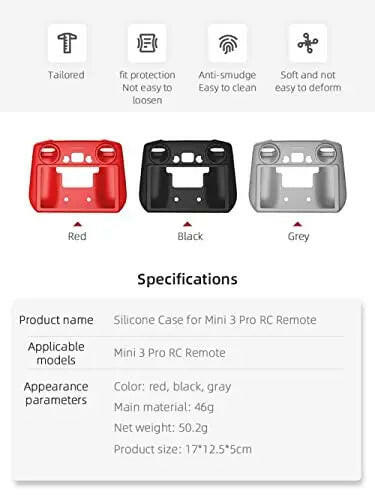 Silicone Cover for DJI Mini 3 Pro/ Mavic 3 Classic Smart RC Remote Controller Cover Accessories