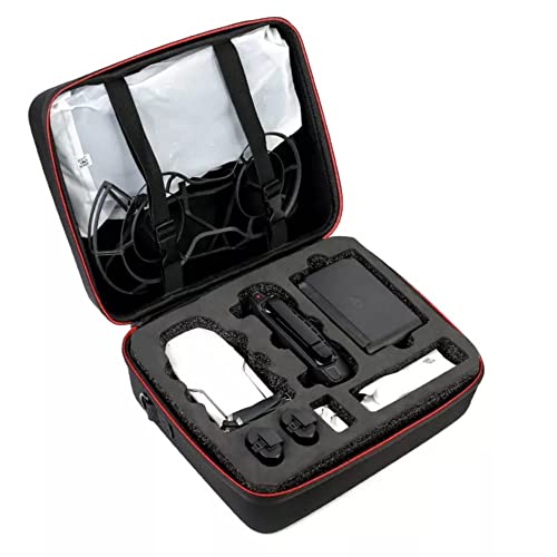 Carrying Case Bag For DJI Mavic Mini Protective PU Soft Case (Combo Bag(Black Foam)) GetZget