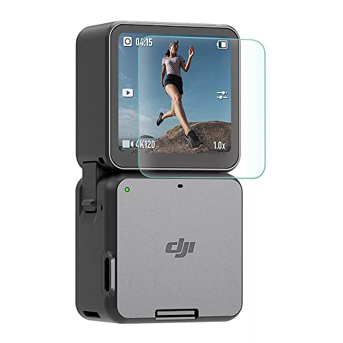 Tempered Glass For Dji Action 2 Camera Scratch Protective Screen Guard 9H Super Hard 2.5D Curve Accessories (Pack of 1 Set) GetZget
