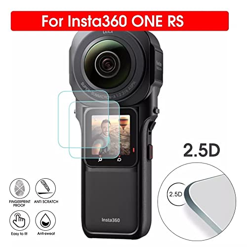 Tempered Glass Screen Protector for Insta360 One RS (Pack of 2) (view 3)