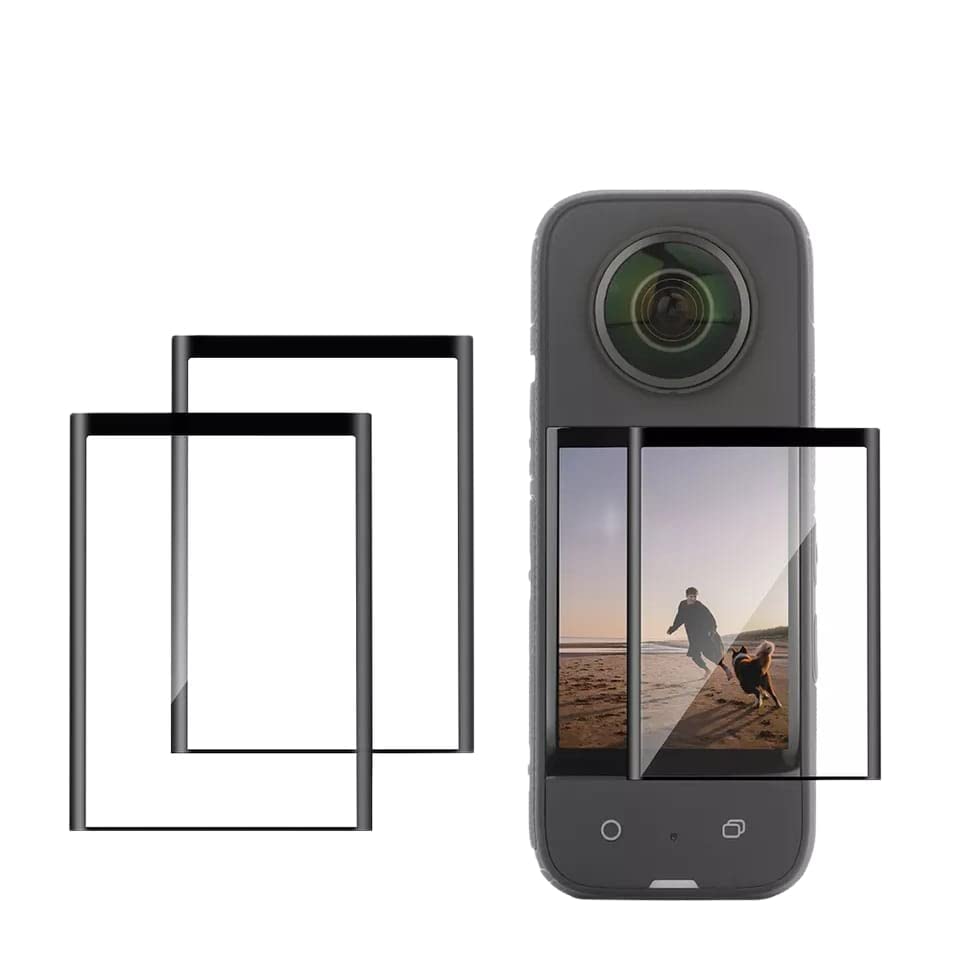 Tempered Glass Film for Insta360 One X3 HD 3D Curved Screen, Dust, Scratch Guard Protective Accessories (2 Films) GetZget