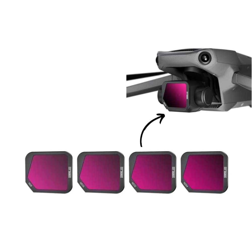 4-in-1 ND Filter Set for DJI Mavic 3 Classic (ND8, ND16, ND32, ND64)