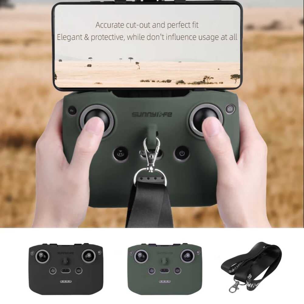 Silicone Protective Cover with Lanyard Strap For Dji Mini 3 Pro/ Air 2 & Air 2 s/ Mavic 3/ Mini, Mini 2 GetZget