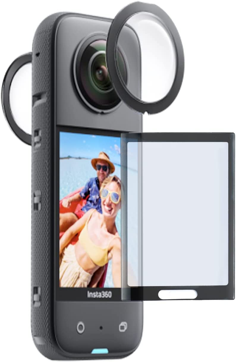 Combo Tempered Glass for Insta360 One X3 Screen Glass & Lens Protector Cover Cap Accessories GetZget