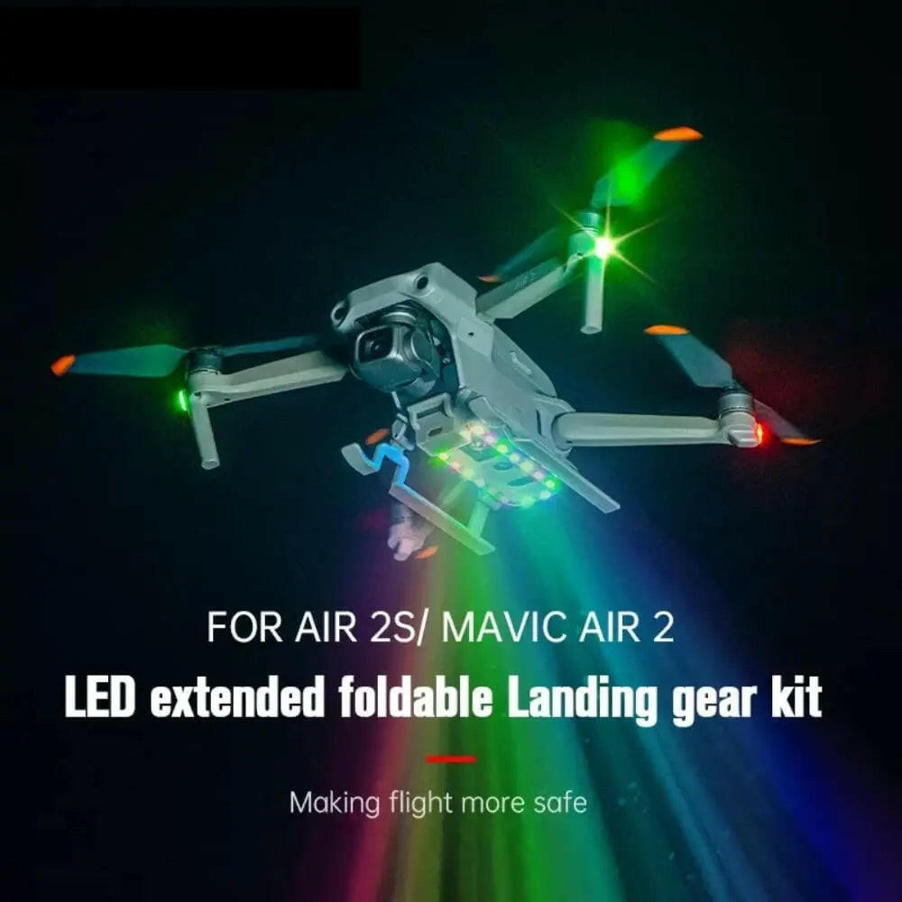 Led Height Extender for DJI Air 2/ Air 2S Night Flying Foldable Landing Gear
