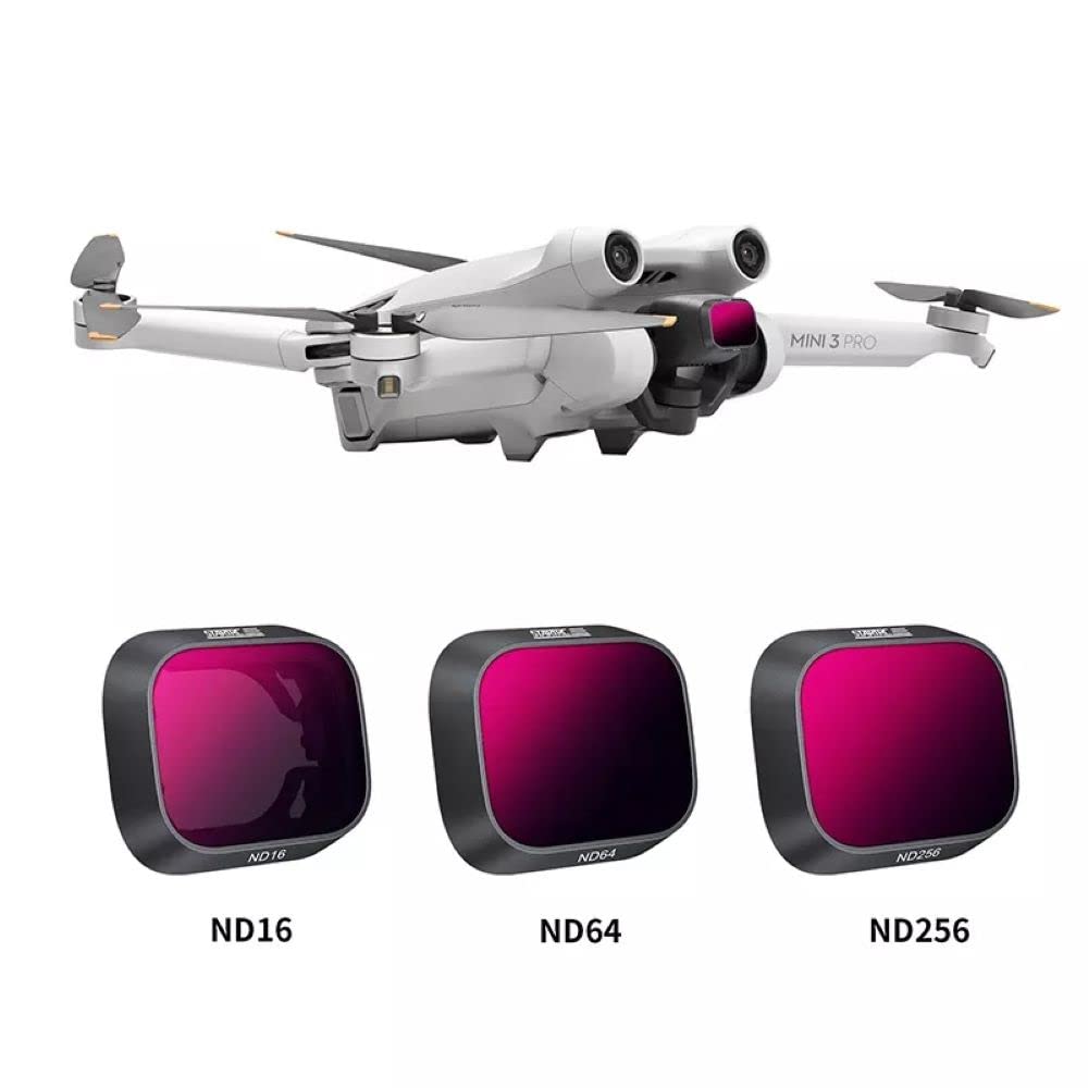 3-in-1 ND Filter Set for DJI Mini 3 Pro (ND16, ND64, ND256) (view 2)