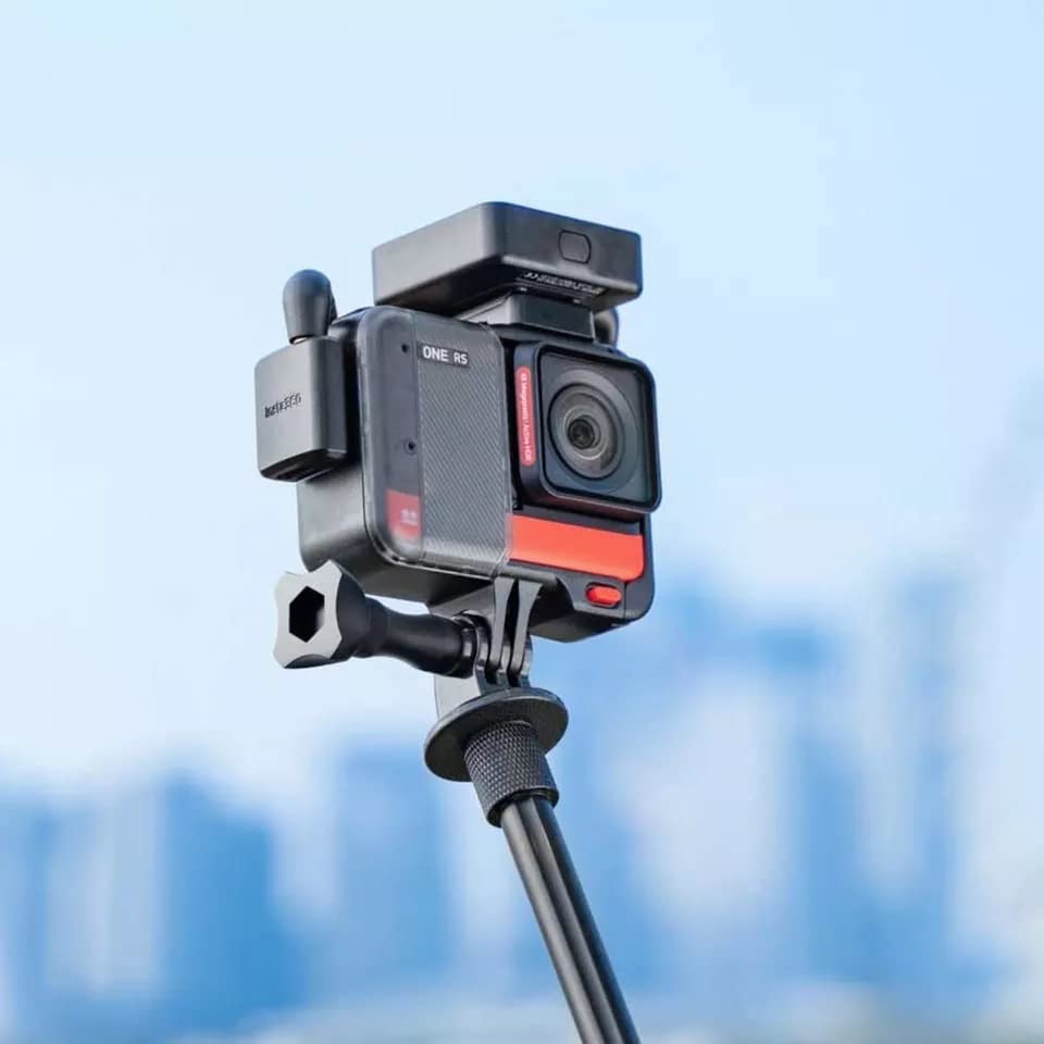 Mic Adapter for Insta360 One RS Cynova Action Camera Accessories (Horizontal) GetZget