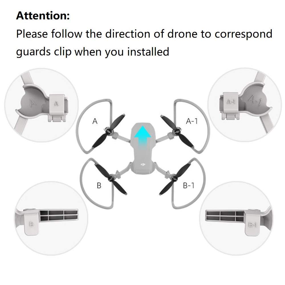 Props Guard For DJI Mavic Mini/Mini 2/ Mini SE Propeller Guard with Height Extender Built-in GetZget