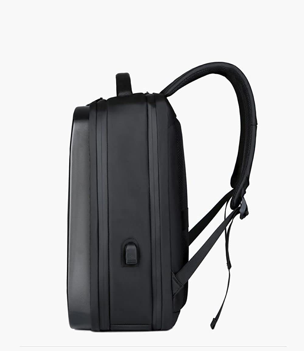 Laptop Carrying Case Bag For College/ Office/ Travel/ Outdoors Fashion Hard Case Backpack With Charging Port & Number Lock GetZget