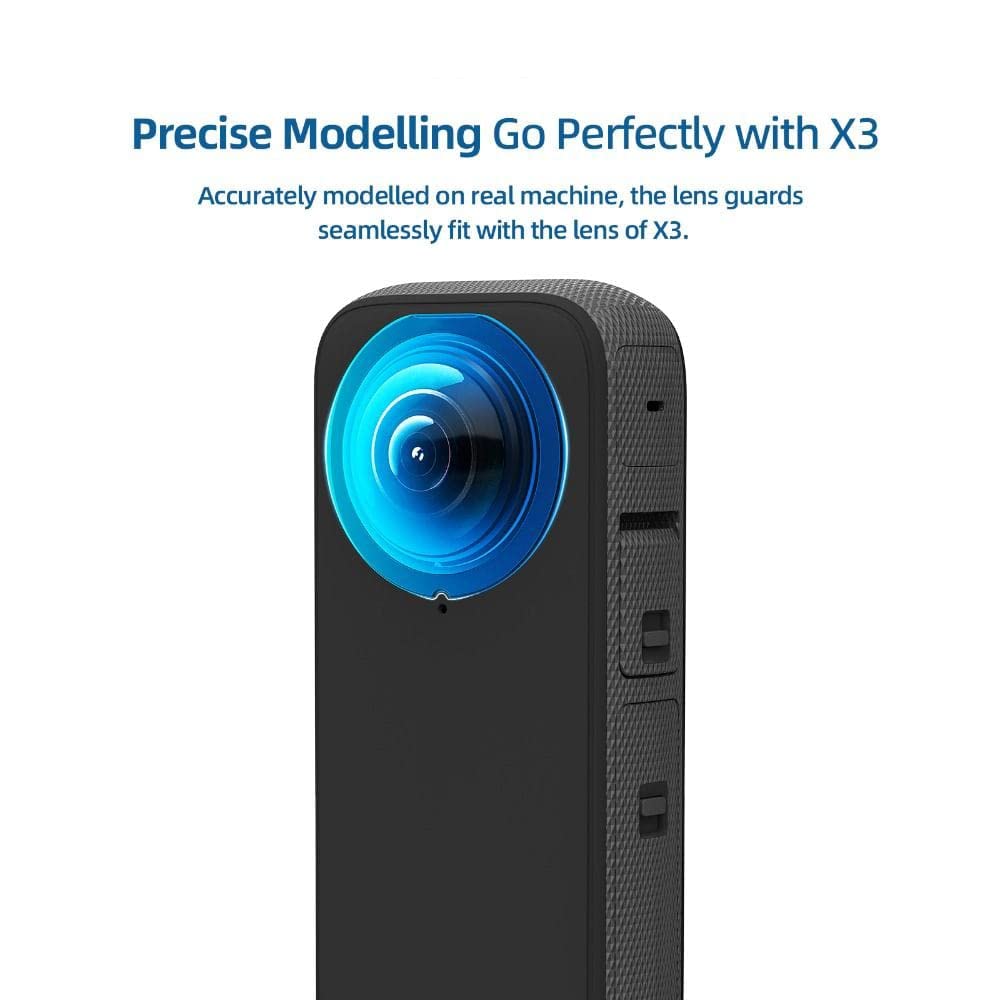 Lens Tempered Glass for Insta360 One X3 Lens Protective HD Glass 9H Hardness Accessories GetZget